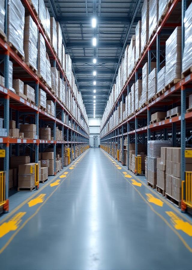 Internal warehouse logistics flow
